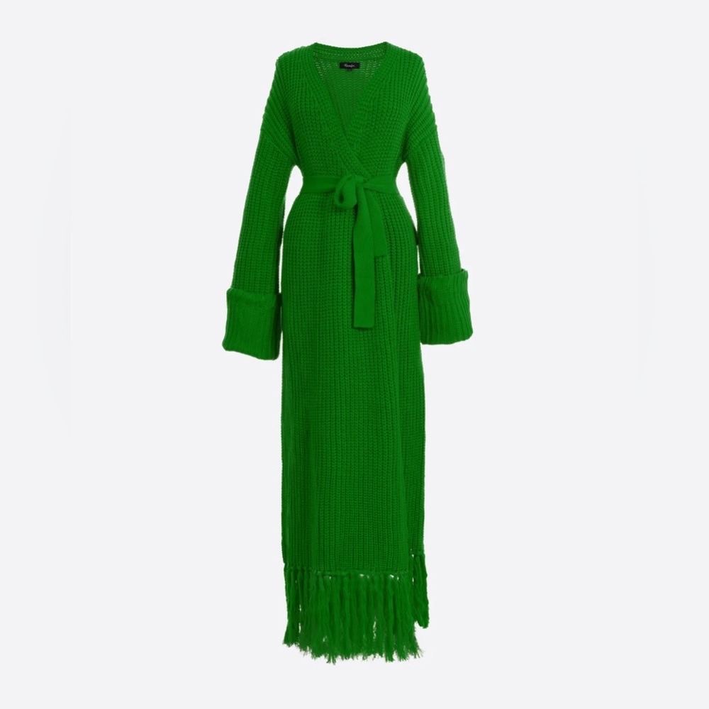 Hanifa Miya Knit Dress - Emerald Green